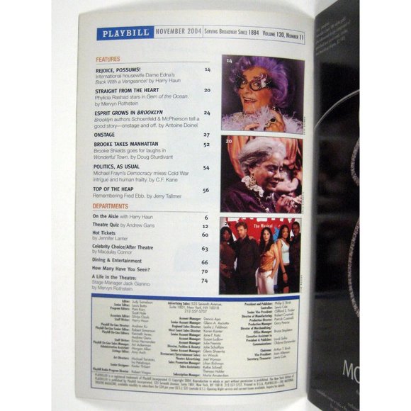 Trying Playbill November 2004 Fritz Weaver Joanna McClelland Glass Kati Brazda - Picture 3 of 7